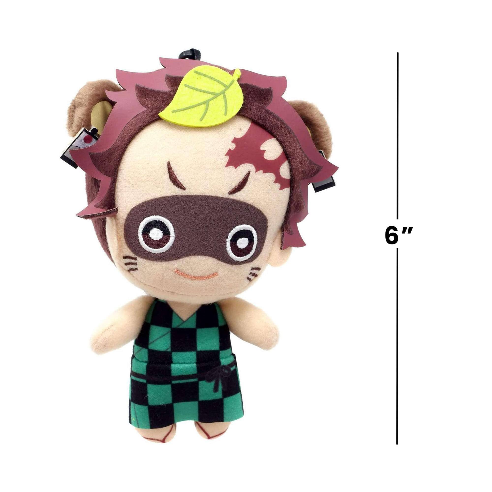 Alt View 3. Banpresto - Demon Slayer 6 Inch Tomonui Plush Series 4 | Tanjro (Ponjro) - Green.