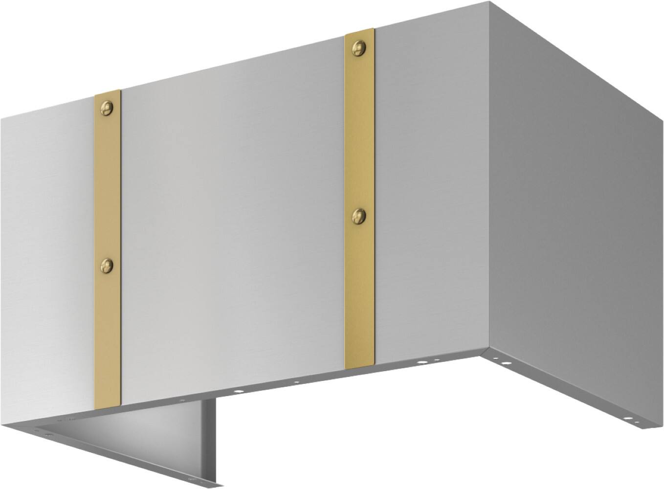 Front. Zephyr - Banding Kit Trim for Zephyr Alto Duct Cover CHAL36ASX, CHAL48ASX, DC23612AS, DC24812AS - Polished Gold.
