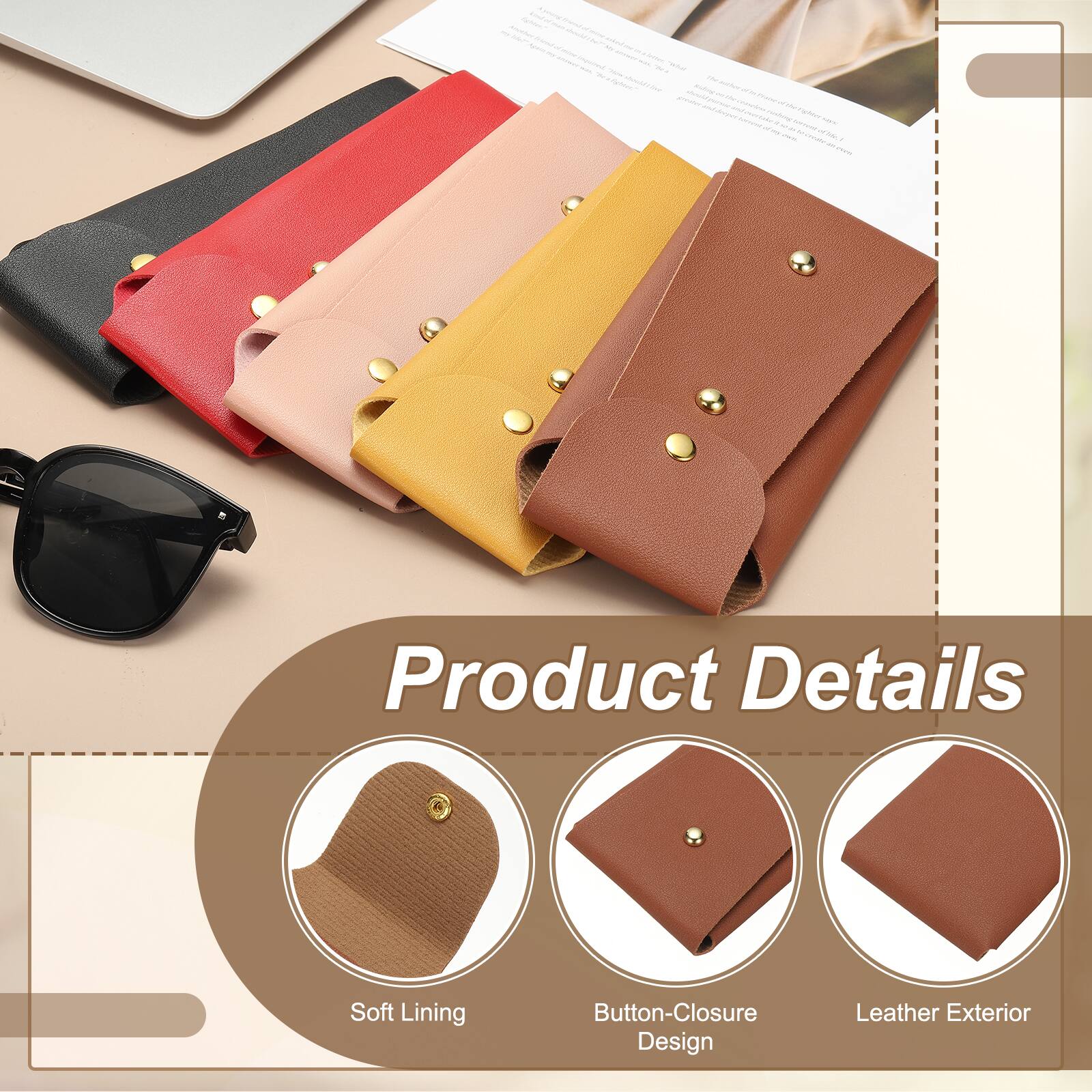 Product Details

- Soft Lining
- Button-Closure Design
- Leather Exterior