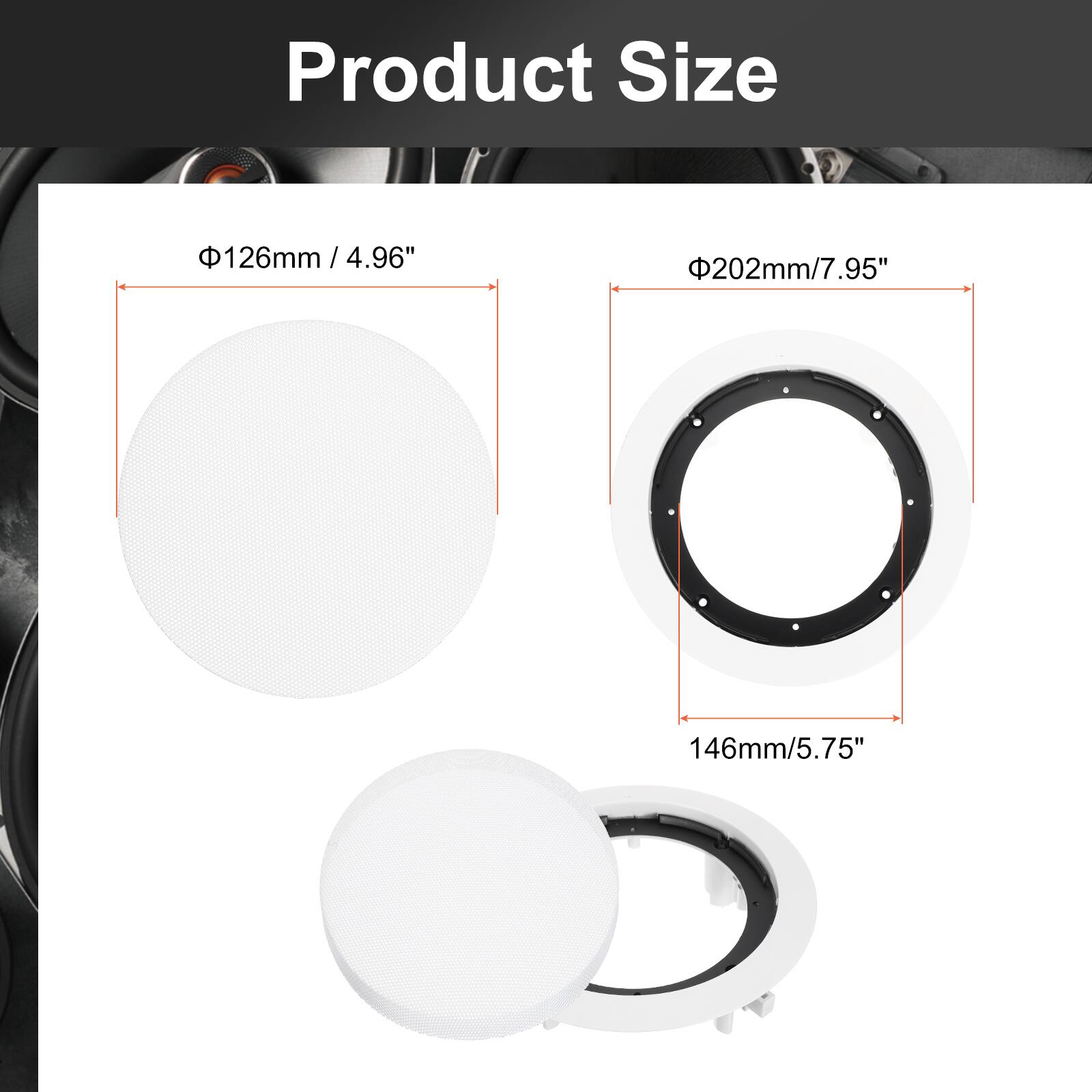 Product Size

- 126mm / 4.96"
- 202mm / 7.95"
- 146mm / 5.75"