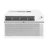 LG - 24,500 BTU 230V Window Air Conditioner - White - Front_Zoom