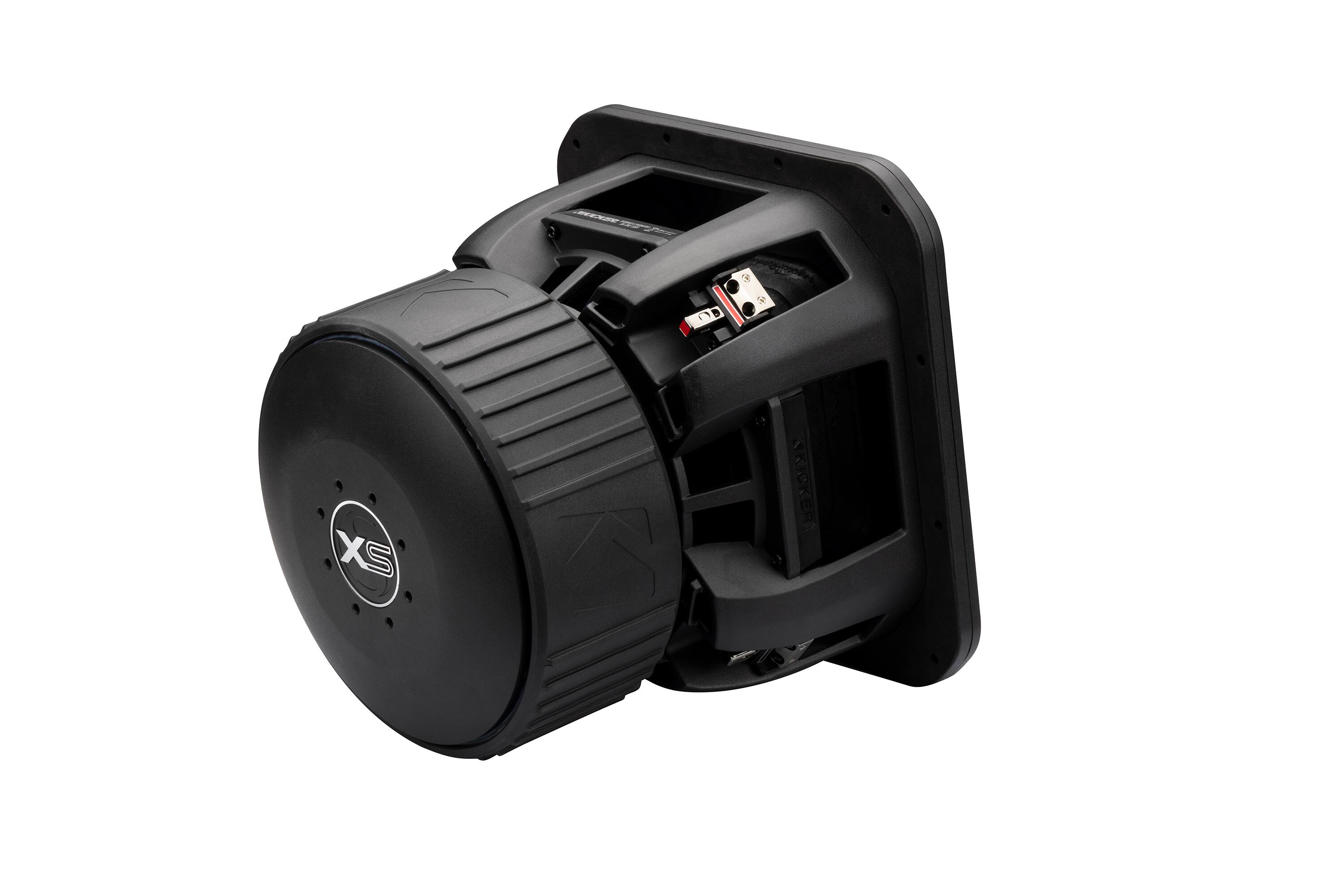 Alt View 9. KICKER - KICKER 52L7XS122 - 12" SoloXS L7XS 2 Ohm DVC Square Subwoofer with 1500-3000W RMS, 43mm Xmax, Forced Air Cooling, a... - Black/Gray.
