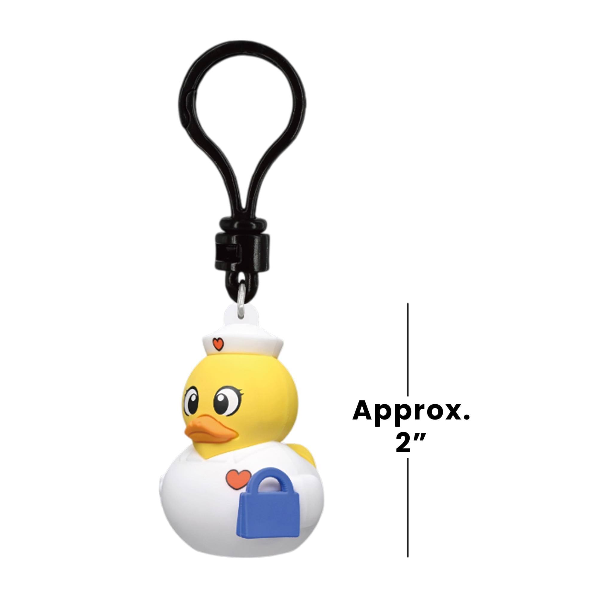 Alt View 1. Monogram - Yellow Ducks - 3D Foam Bag Clip - 24pc Blind Bag PDQ   - COLLECTIBLES - Multi-Colored.