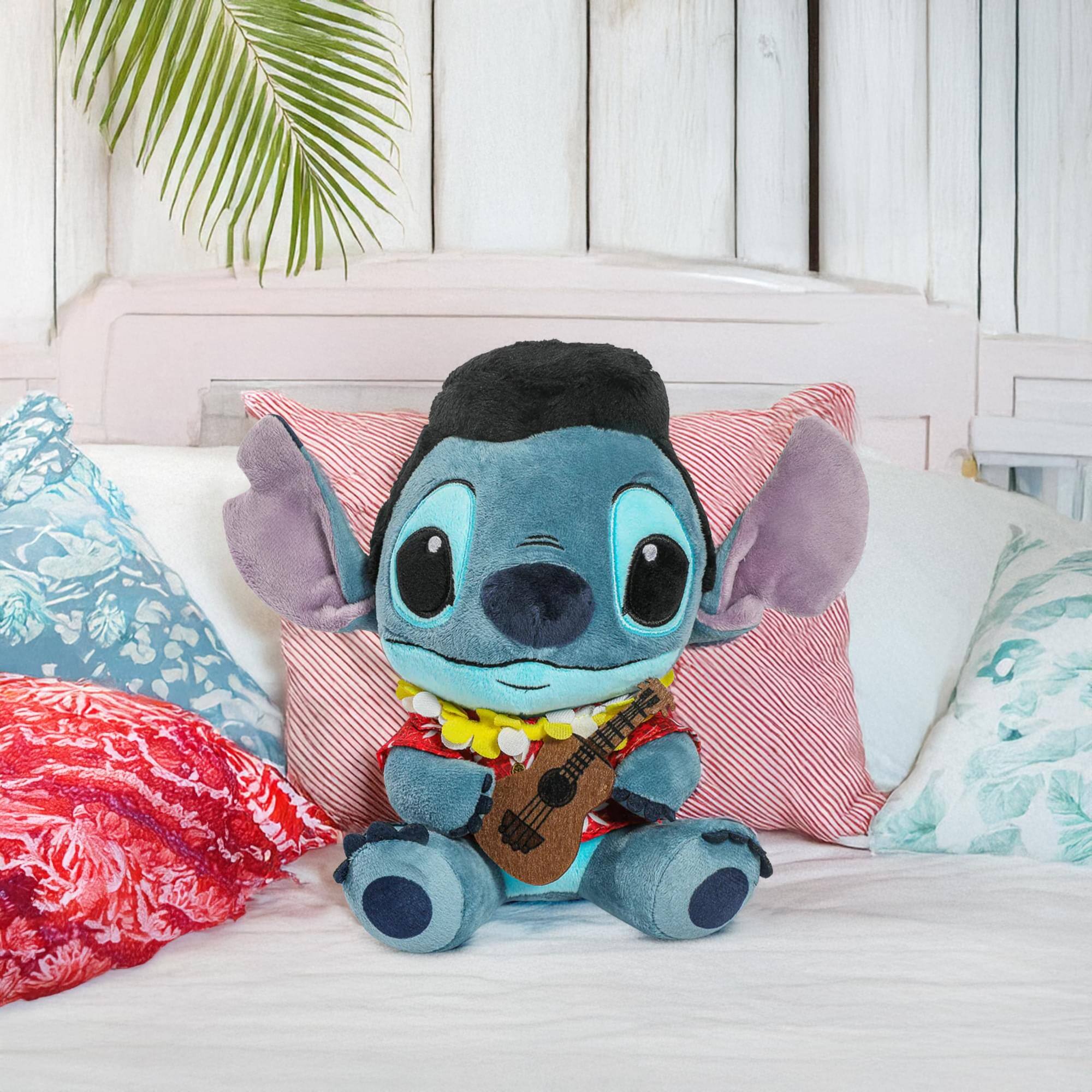 Alt View 5. Kidrobot - Disney Lilo & Stitch 9 Inch Elvis Stitch Plush | Blue Hawaiin - Blue.
