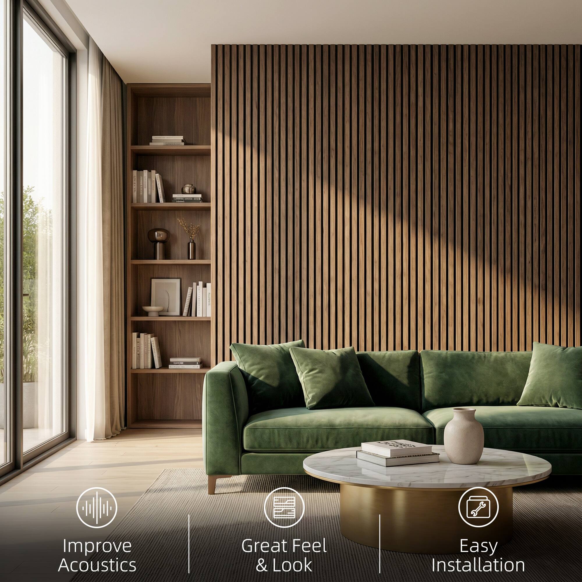 Improve Acoustics  
Great Feel & Look  
Easy Installation