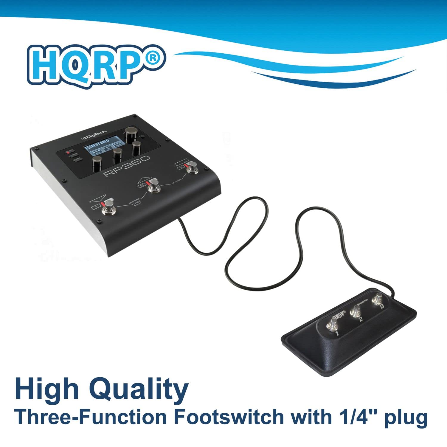 HQRP® Ta Dd 100 KRI N M RP360 2 3 High Quality Three-Function Footswitch with 1/4" plug
