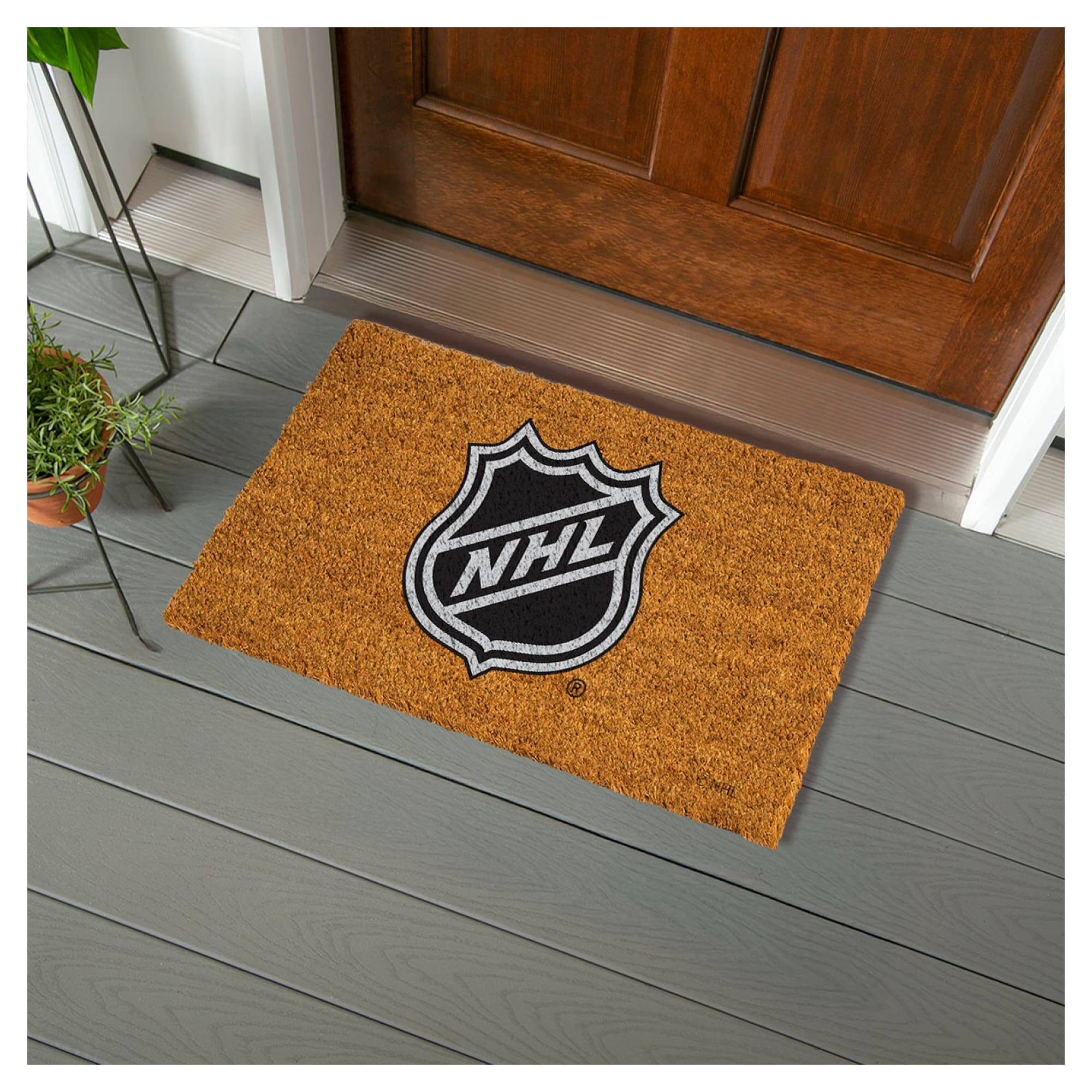 Alt View 1. Evergreen Enterprises - NHL 28" x 16" Team Logo Outdoor Coir Mat - Multicolor.