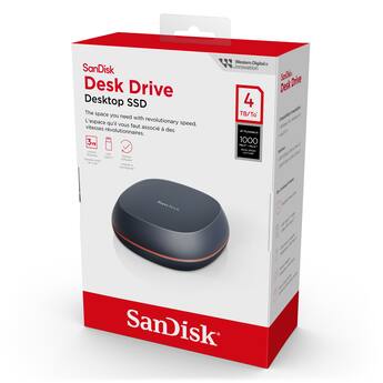 SANDISK 4TB Desk Drive USB Type C Desktop External SSD Black SANDISK 4TB Desk Drive USB Type C Desktop External SSD Black