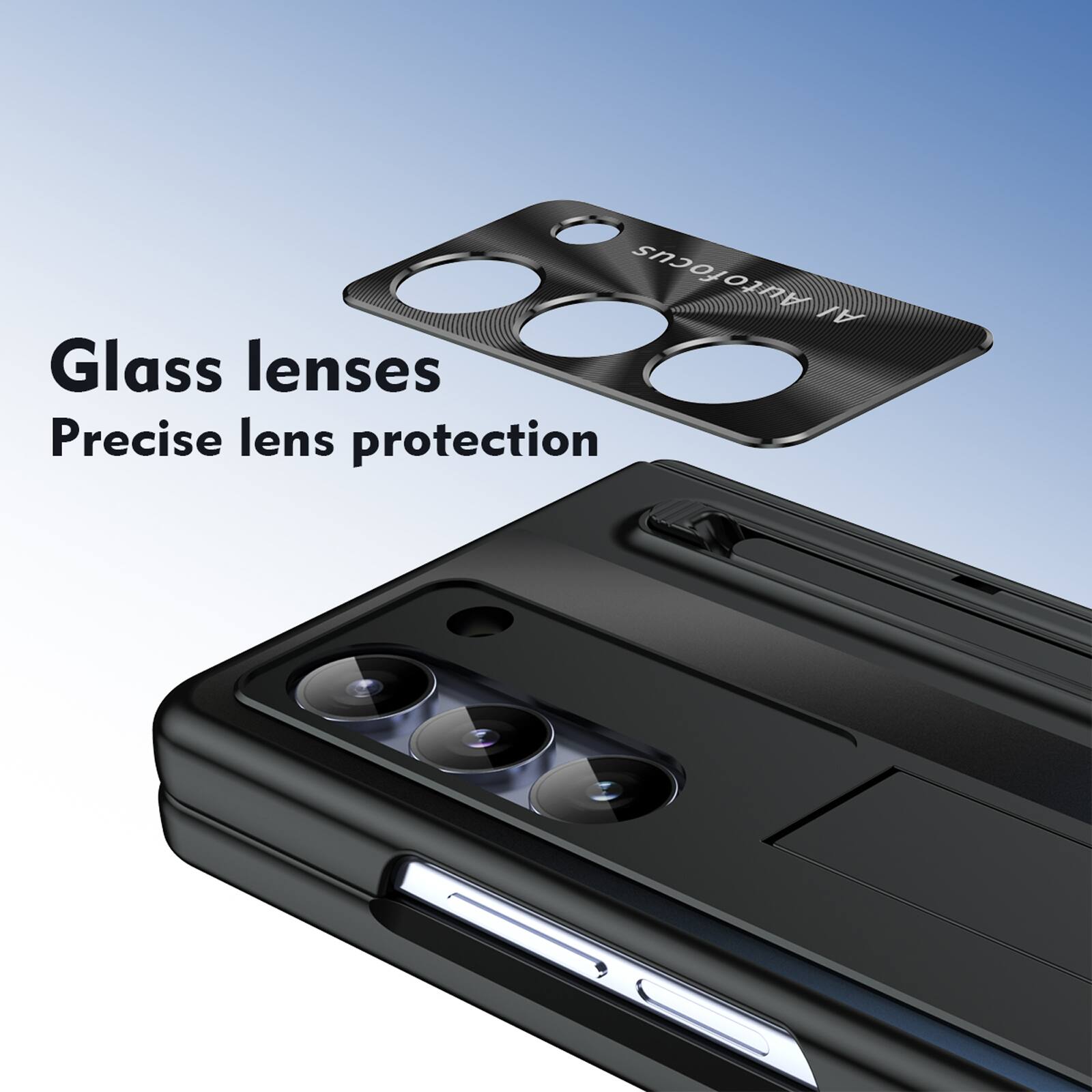Glass lenses  
Precise lens protection