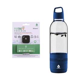 Pursonic - 2-in-1 Water Bottle Speaker & Purtag Tracker Bundle – Hydration, Music & Security On the Go - Multicolor