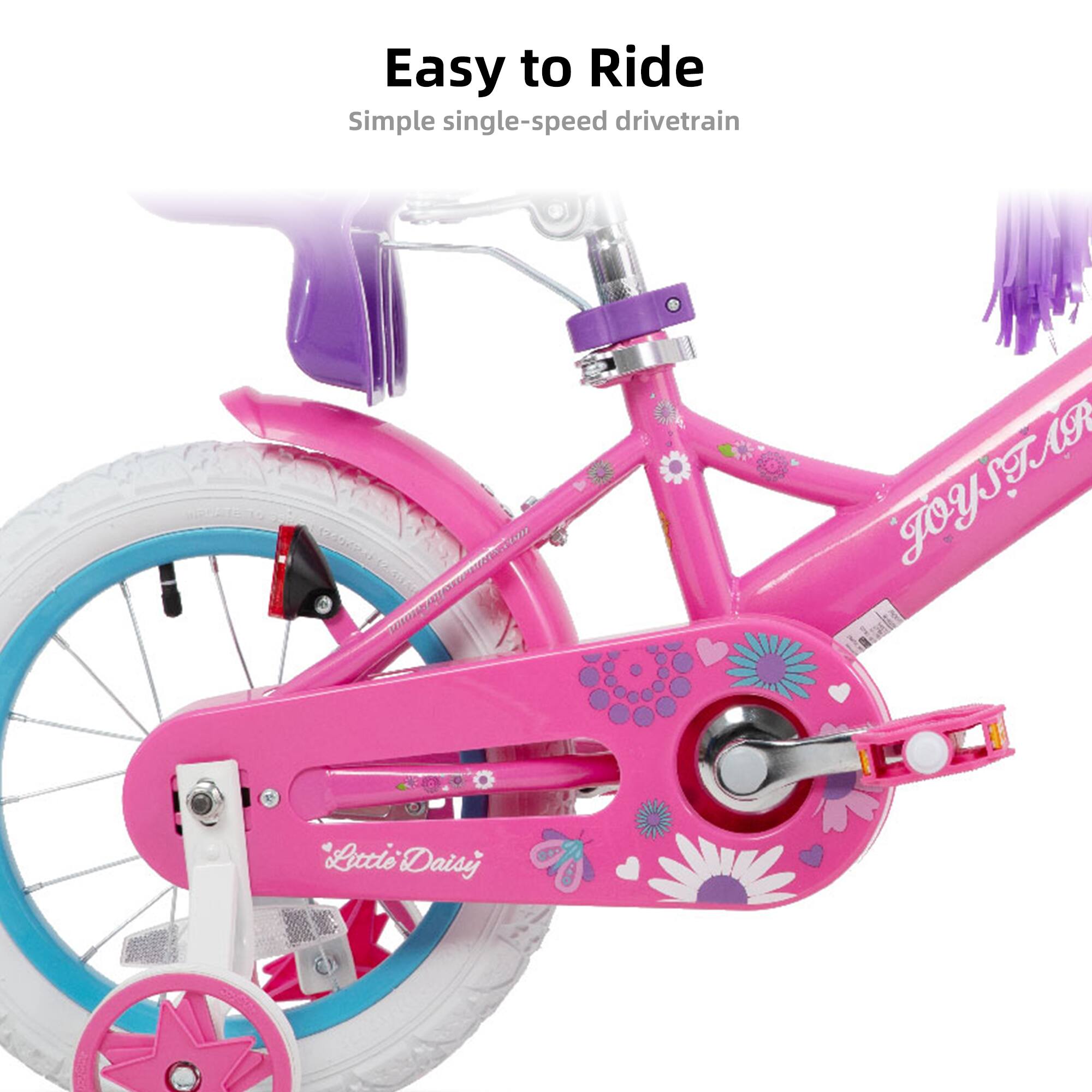 Easy to Ride  
Simple single-speed drivetrain  
JOYSTAR  
Lottie Daisy