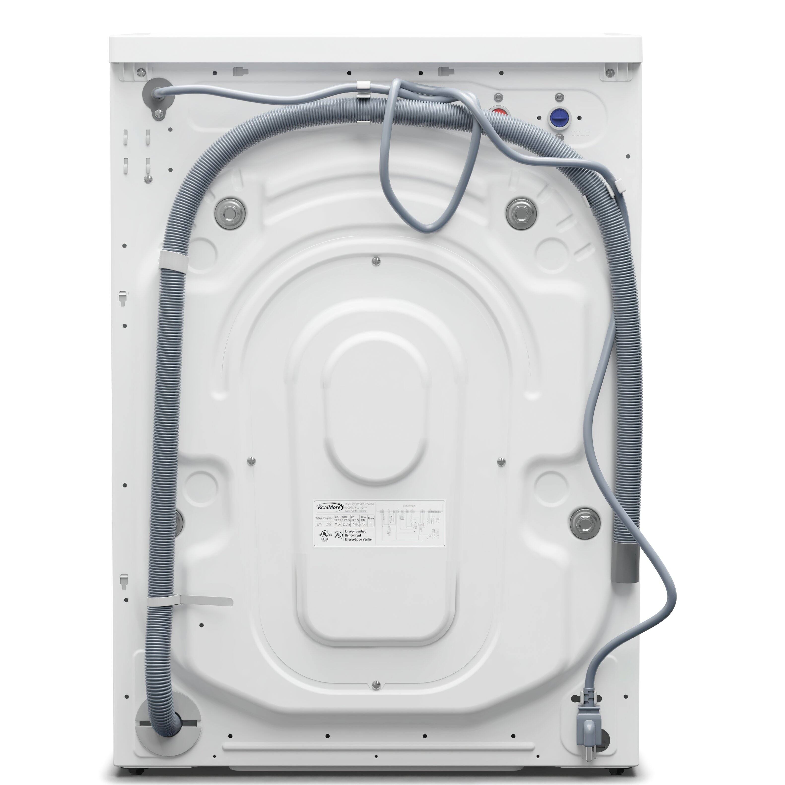 Alt View 6. Koolmore - 2.7 cu. ft. All-in-One Washer & Dryer Combo in White, FLC-3CWH. - White.