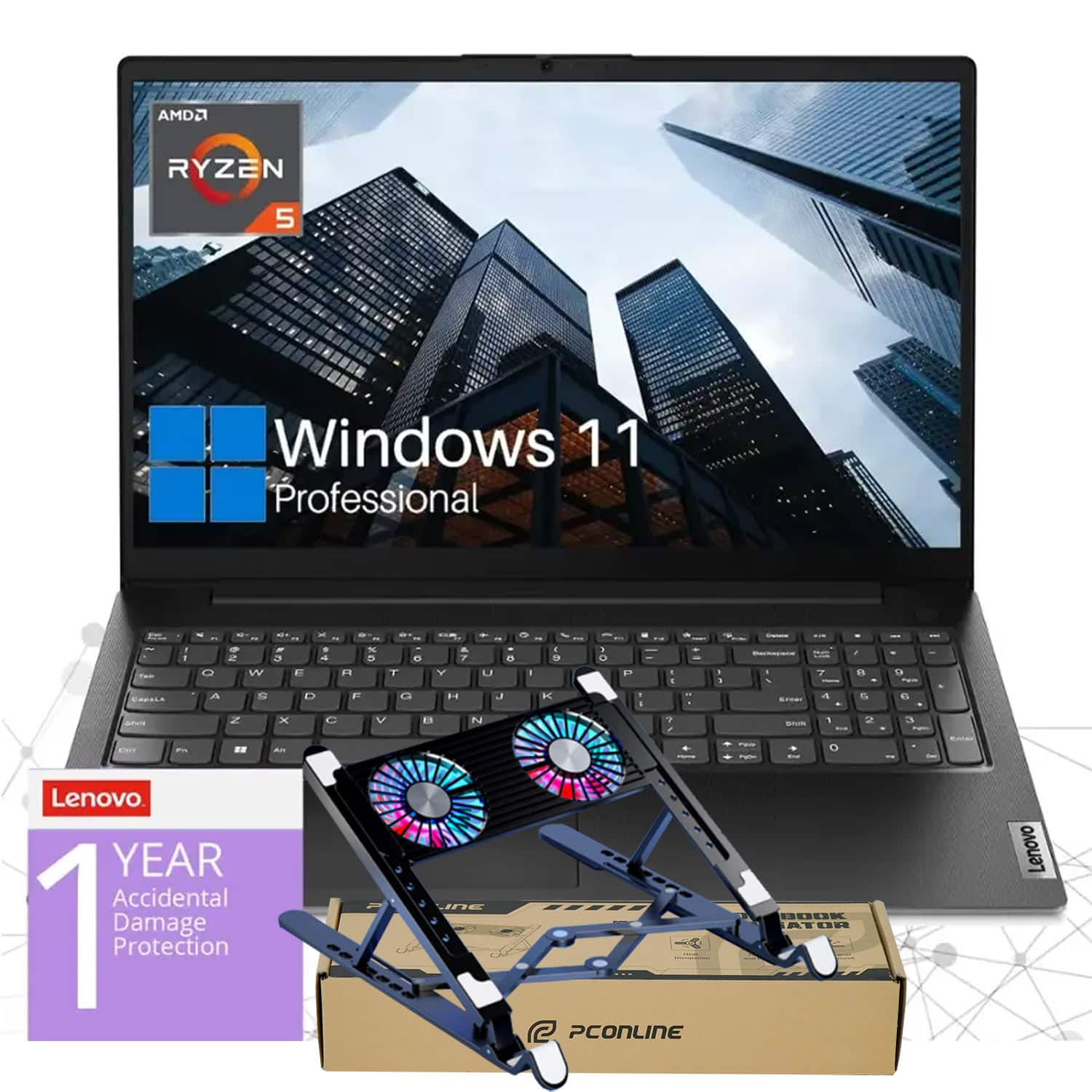 Lenovo V15 Gen 4 15.6'' FHD Laptop AMD Ryzen 5 7530U with