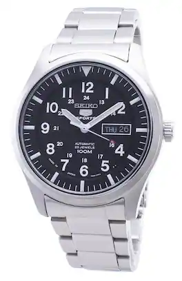 Seiko - 5 Sports SNZG13 SNZG13J1 SNZG13J Automatic Analog Men's Watch - Silver