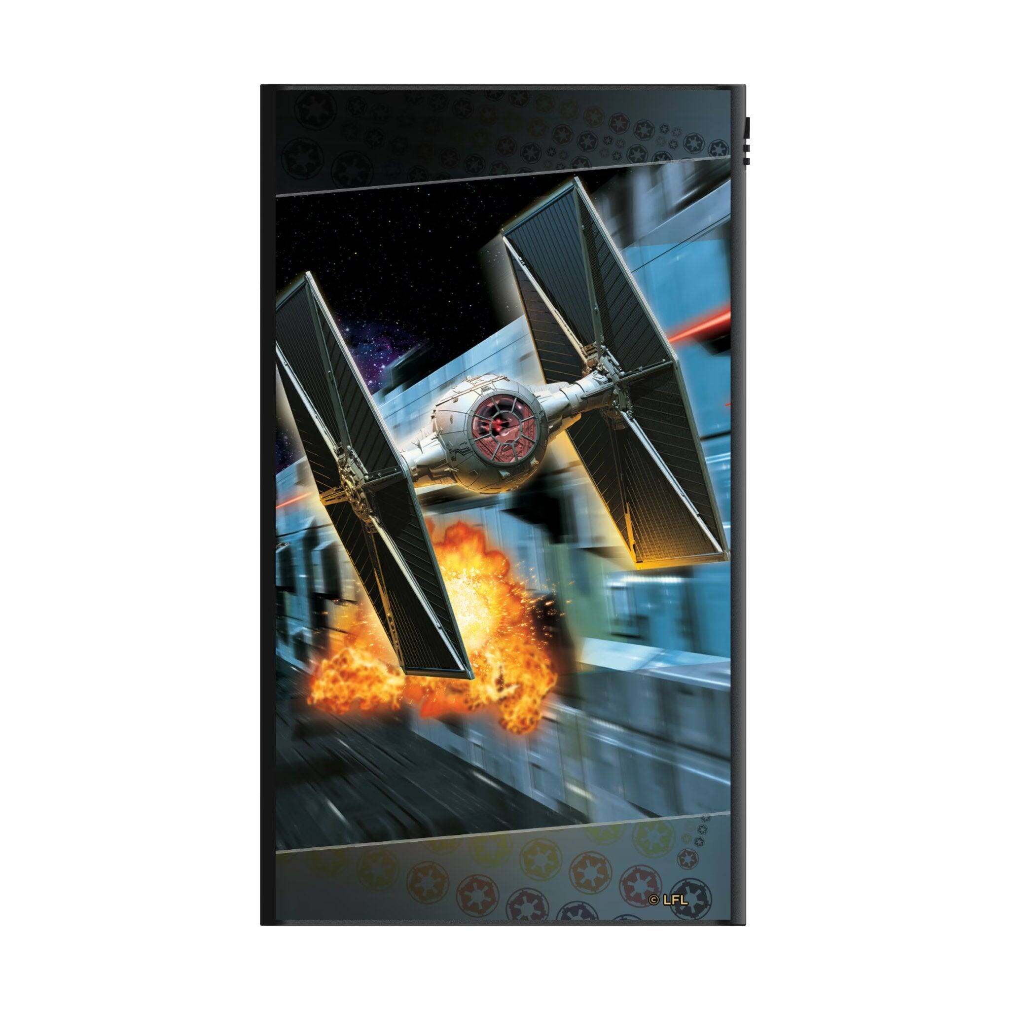 Angle. Keyscaper - Star Wars: A New Hope Portrait 5000mAh Flat Powerbank - TIE Fighter.