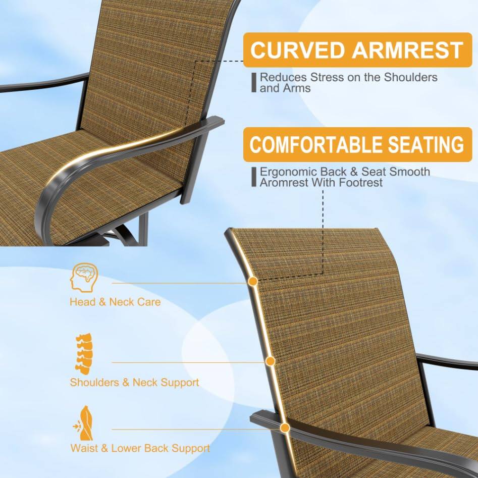 - CURVED ARMREST
  - Reduces Stress on the Shoulders and Arms

- COMFORTABLE SEATING
  - Ergonomic Back & Seat
  - Smooth Aromrest With Footrest

- Head & Neck Care
- Shoulders & Neck Support
- Waist & Lower Back Support