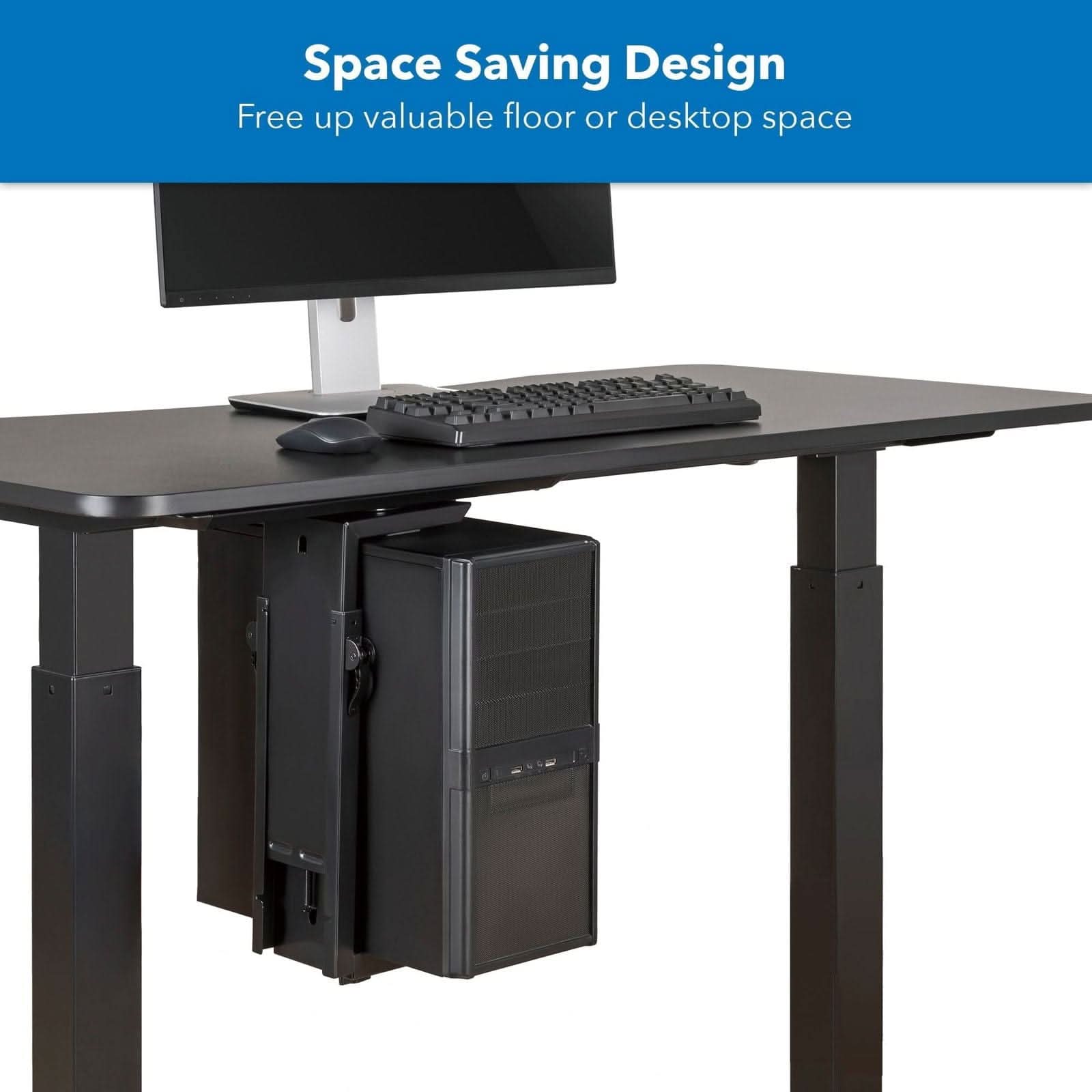 Mount It! Deluxe Gaming CPU Mount with Sliding Track and 360