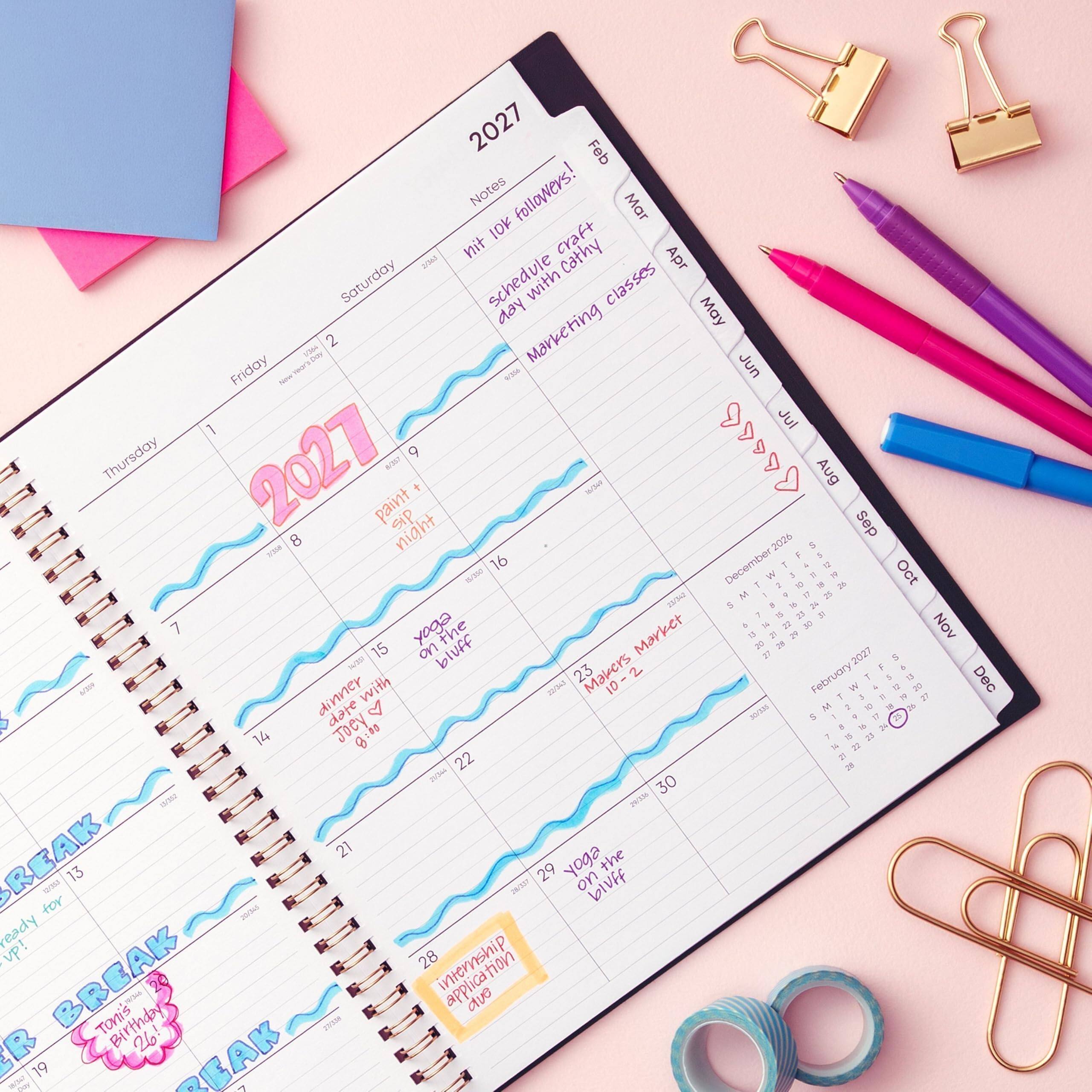 Blue Sky 2027 Monthly Planner Calendar, 8