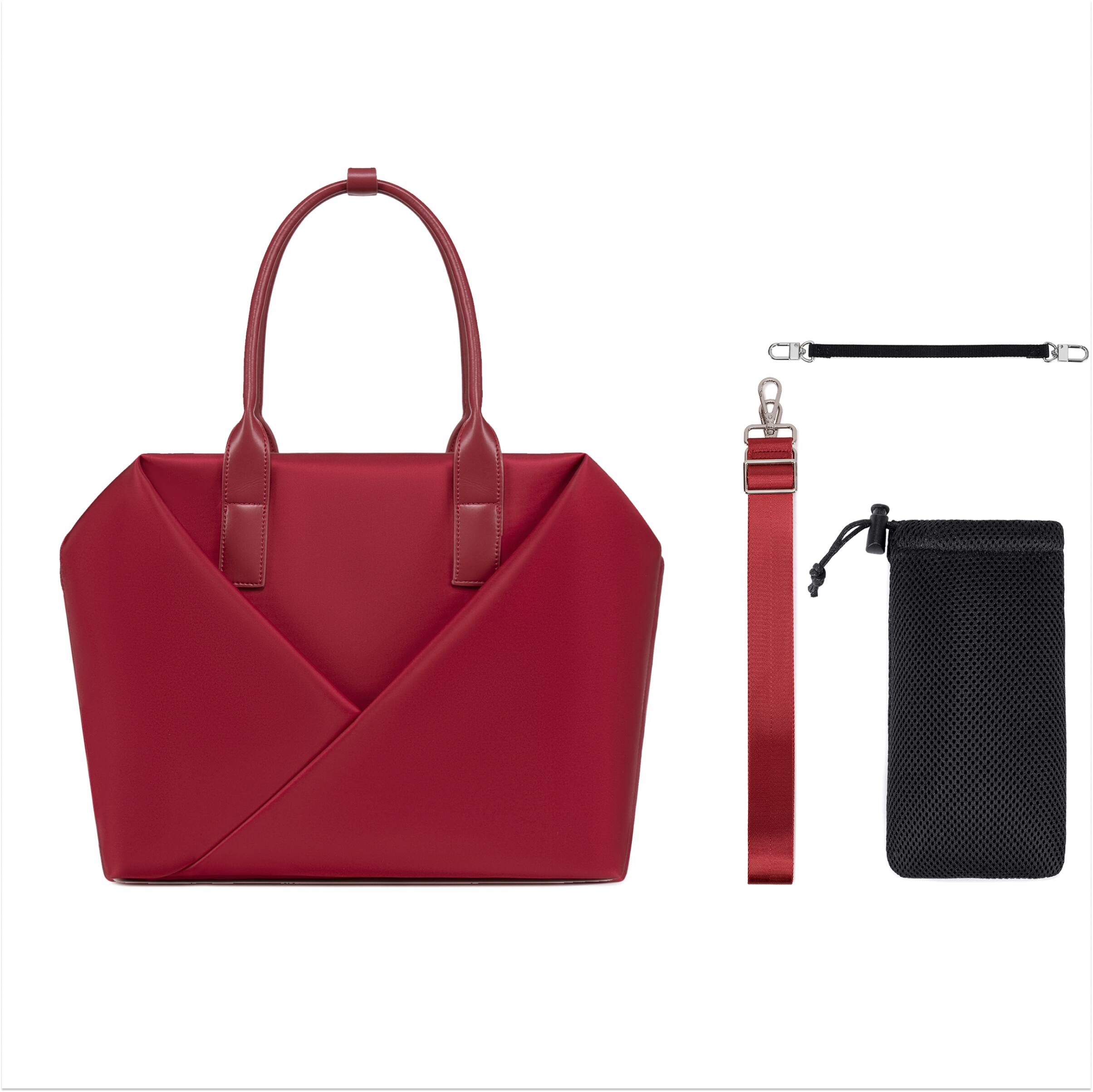 Alt View 7. Lux & Nyx - Lux & Nyx - Origami 15" Laptop Tote - Crimson - Crimson.