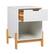 Alt View 26. Walker Edison - Scandi 1-Drawer Minimalist Nightstand - White.