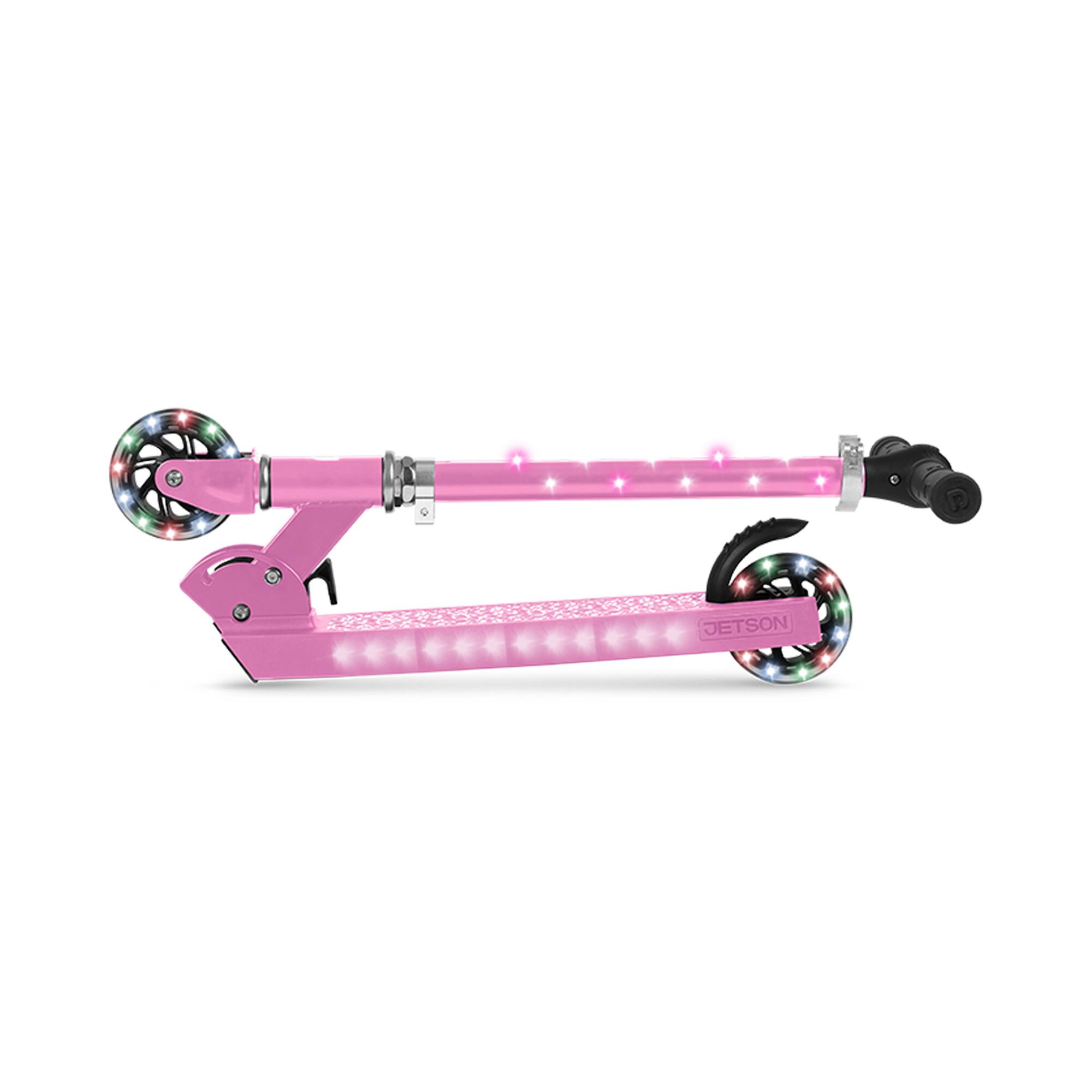 Alt View 4. Jetson - Jetson Jupiter Kick Scooter with LED Lights & Height Adjustable Handlebar, Pink - Pink.