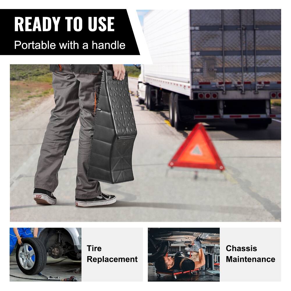 READY TO USE  
Portable with a handle

Tire Replacement  
Chassis Maintenance