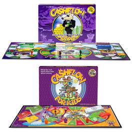 Rich Dad - CASHFLOW How To Get Out Of The Rat Race Board Game, Adult & Kid Version - Purple