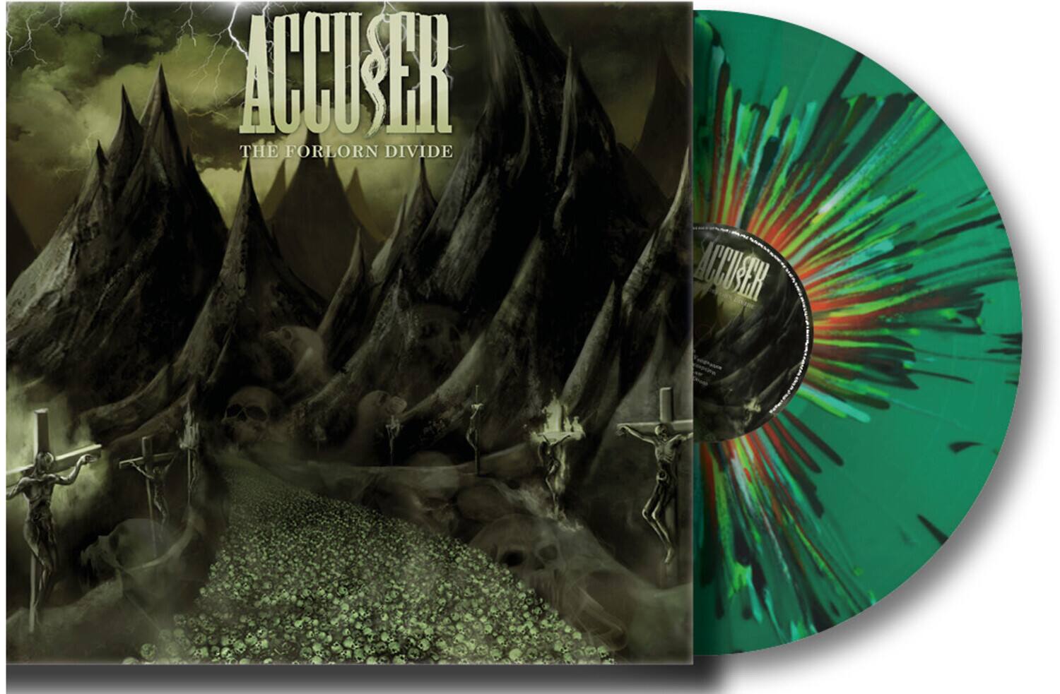 Accuser - The Forlorn Divide - Splatter Green Vinyl   - VINYL LP price history on PriceWatchPro