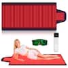 Front. Vortro - 1370 LEDs Red Light Therapy Blanket 72.8×33 Inch 660nm 850nm Infrared Mat Timer Pulse Mode Full Body Pain Relief Care.