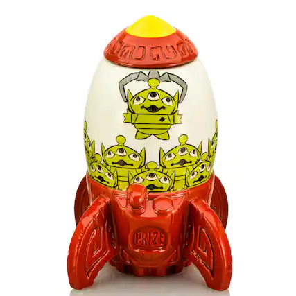 Front. Disney - Geeki Tikis Disney Pixar Toy Story Alien Space Crane Ceramic Mug With Lid - Green.
