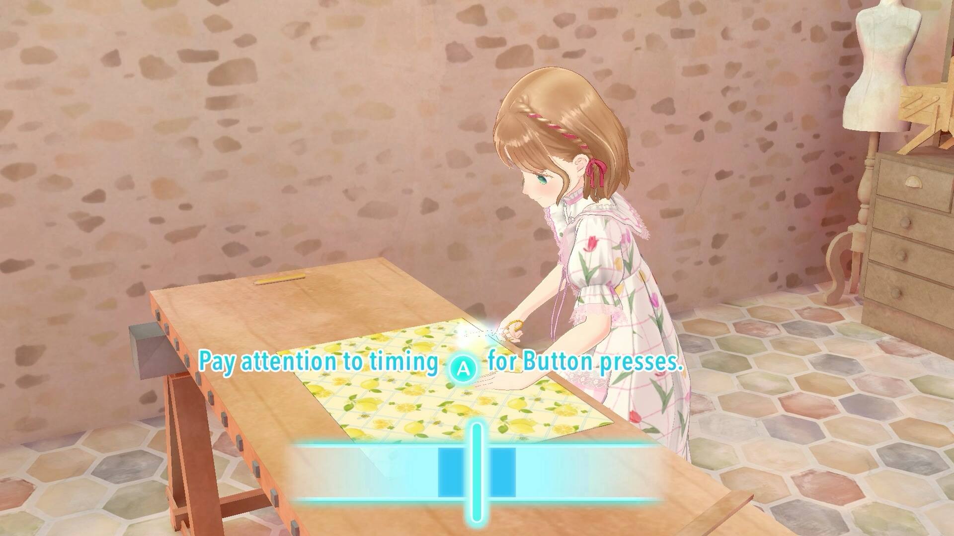 Pay attention to timing A for Button presses.