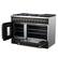 Alt View 2. Forno Appliances - 48 in. Wide 8 Burner Galiano 6.58 Cu. Ft. Freestanding Dual Fuel True Convection Range - Black.