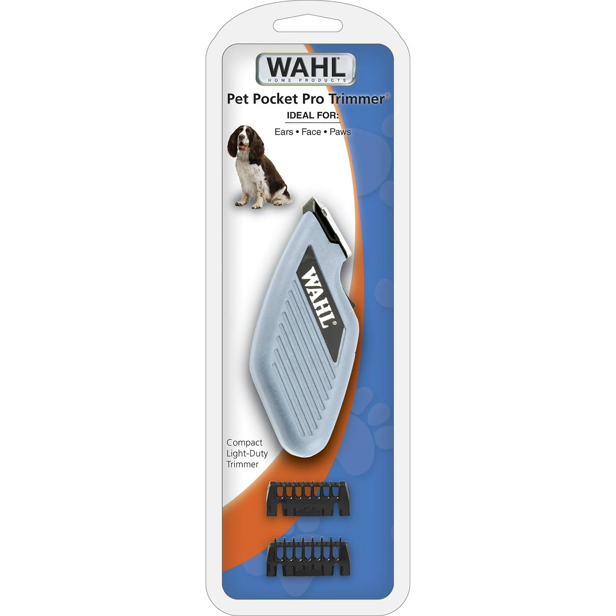 WAHL HOME PRODUCTS  
Pet Pocket Pro Trimmer  
IDEAL FOR: Ears • Face • Paws  

Compact Light-Duty Trimmer