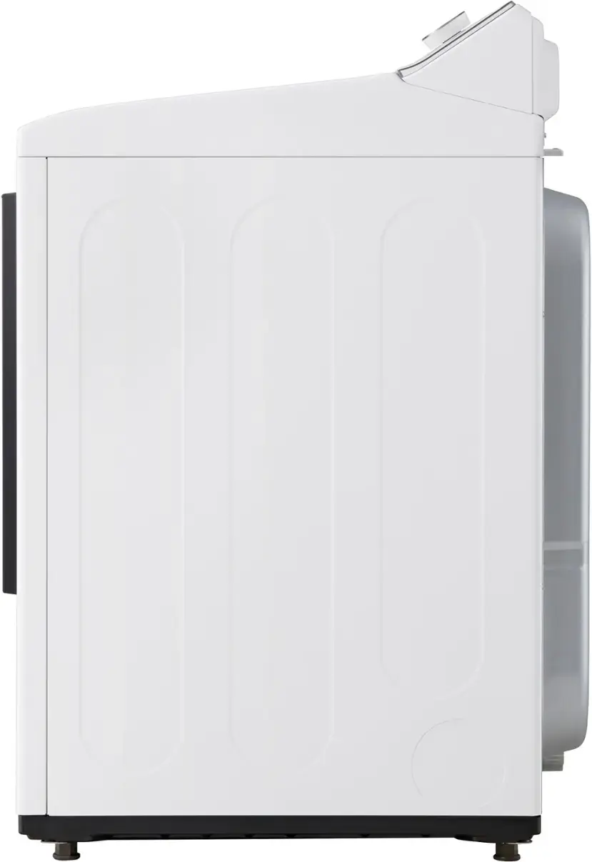 Alt View 21. LG - 7.3 Cu. Ft. Smart Electric Dryer with Sensor Dry - Alpine White.