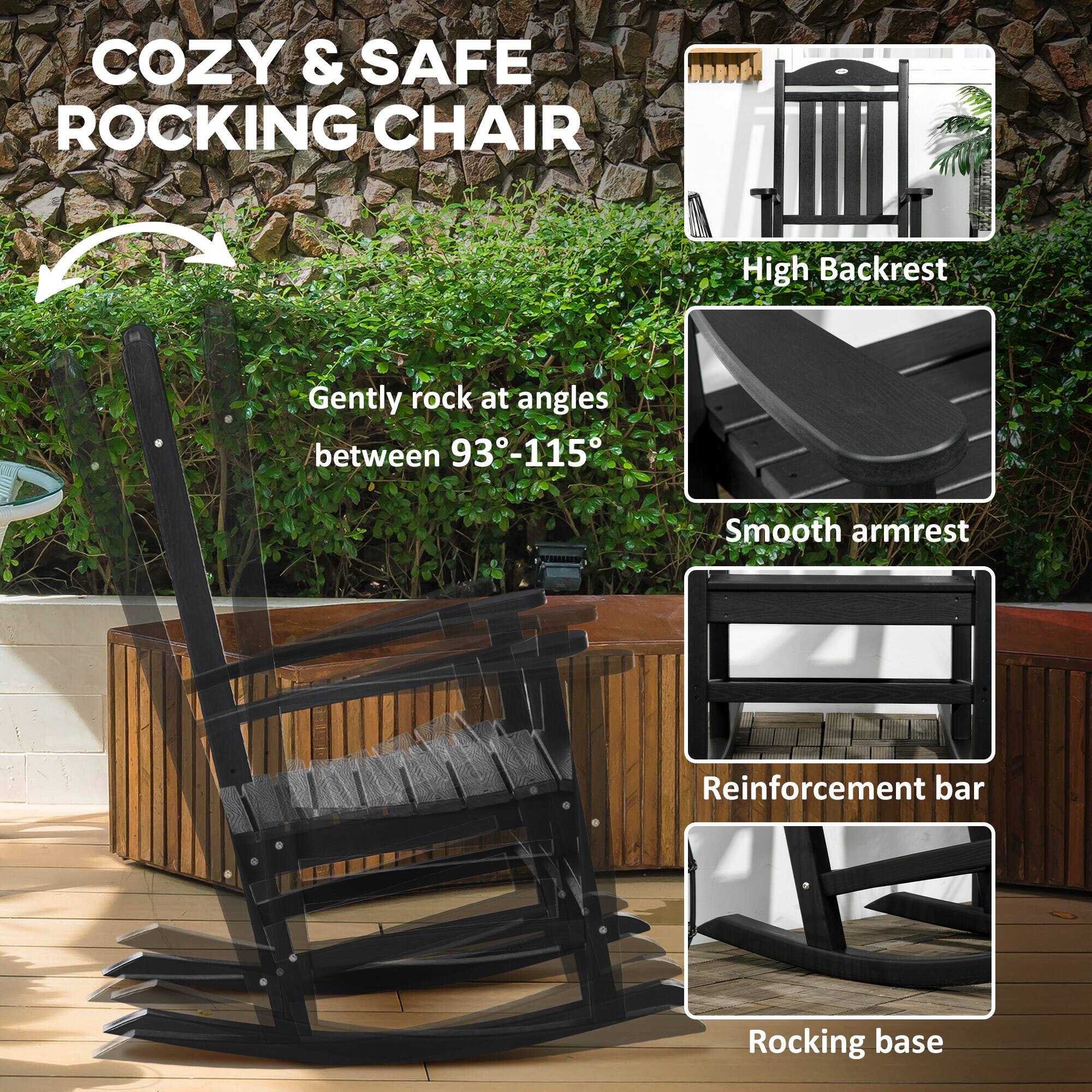 COZY & SAFE ROCKING CHAIR

High Backrest
Smooth armrest
Reinforcement bar
Rocking base

Gently rock at angles between 93-115°