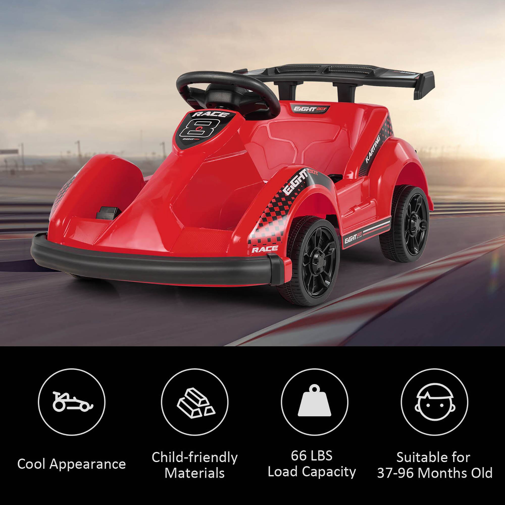 EIGHT GGT RACE 8 FIGHT TELL EIGHT RACE  
KARTING GGHT  
Child-friendly 66 LBS Suitable for Cool Appearance Materials Load Capacity 37-96 Months Old