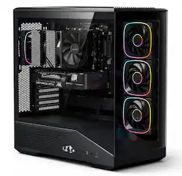 NIMO - Gaming-Desktop,GeForceRTX-5080 16GB Intel i5-14400F 64GB DDR5,1TB SSD,1000W Power Supply ARGB Fan x4,Local AI Power - Black