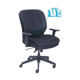 Serta - REMOVE - Cosset Ergonomic Task Chair, Supports Up to 275 lb, 19.5" to 22.5" Seat Height - Black