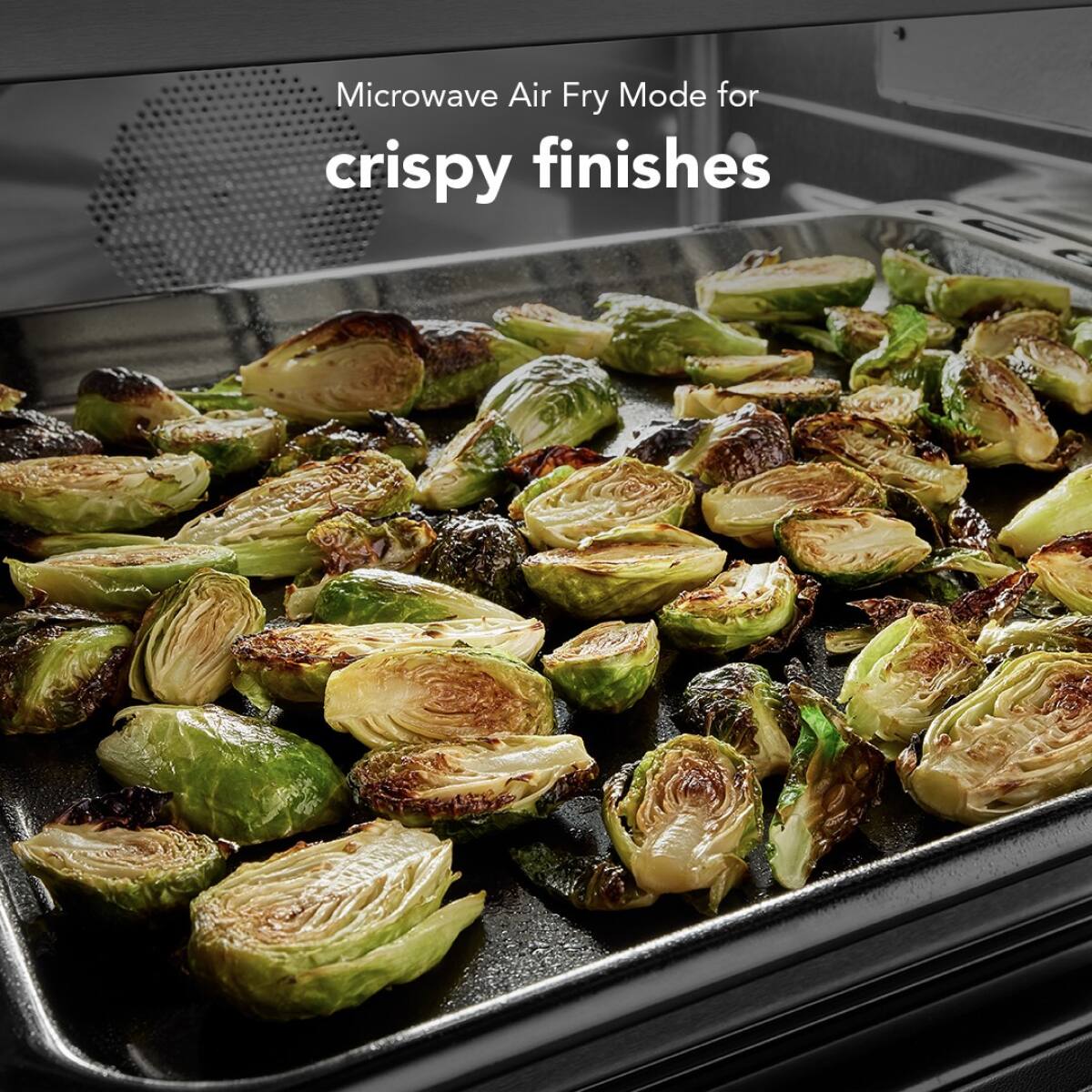 Microwave Air Fry Mode for crispy finishes