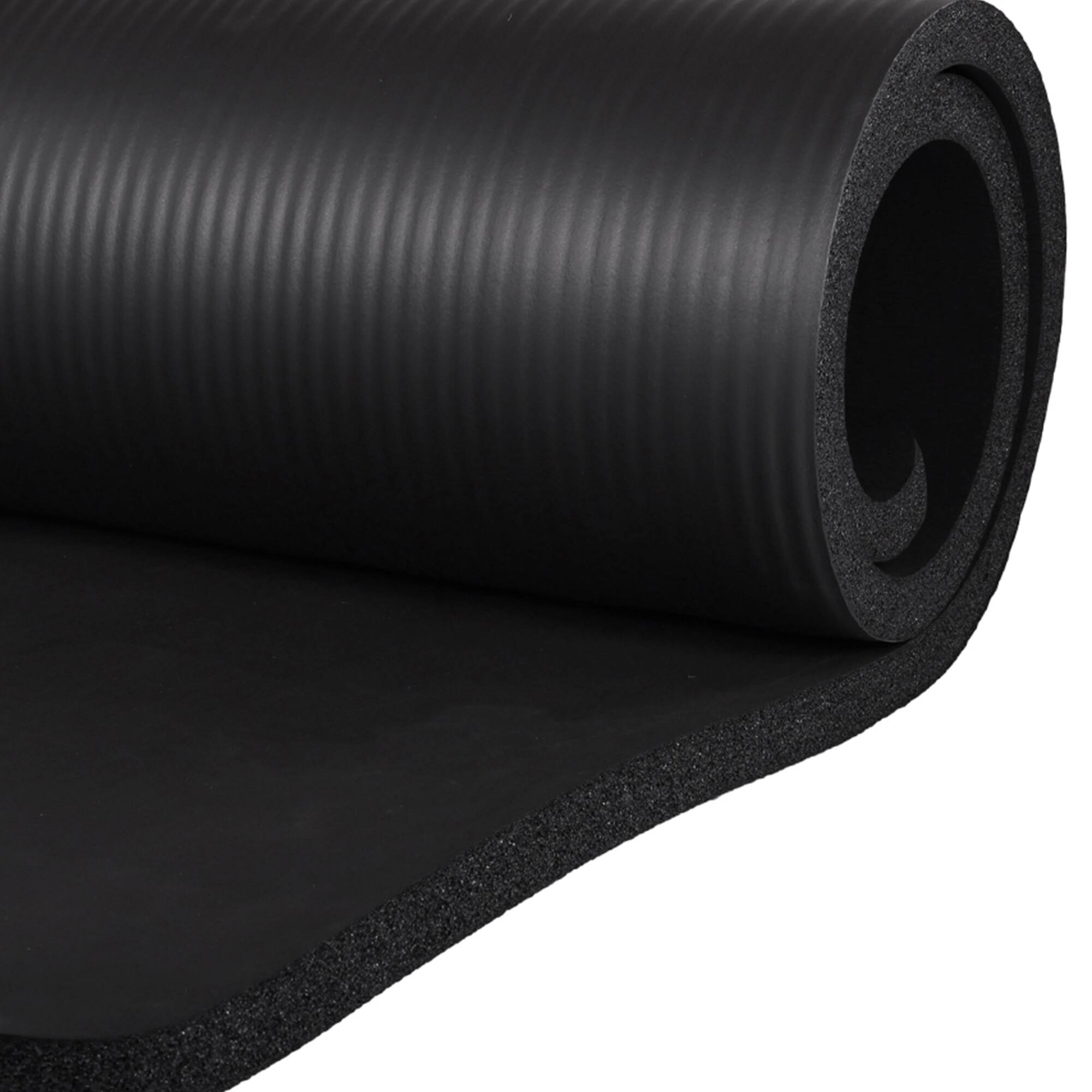 Alt View 8. BalanceFrom Fitness - BalanceFrom Fitness 7 Piece Yoga Set with Mat, Stretch Strap, & Knee Pad, Black - Black.