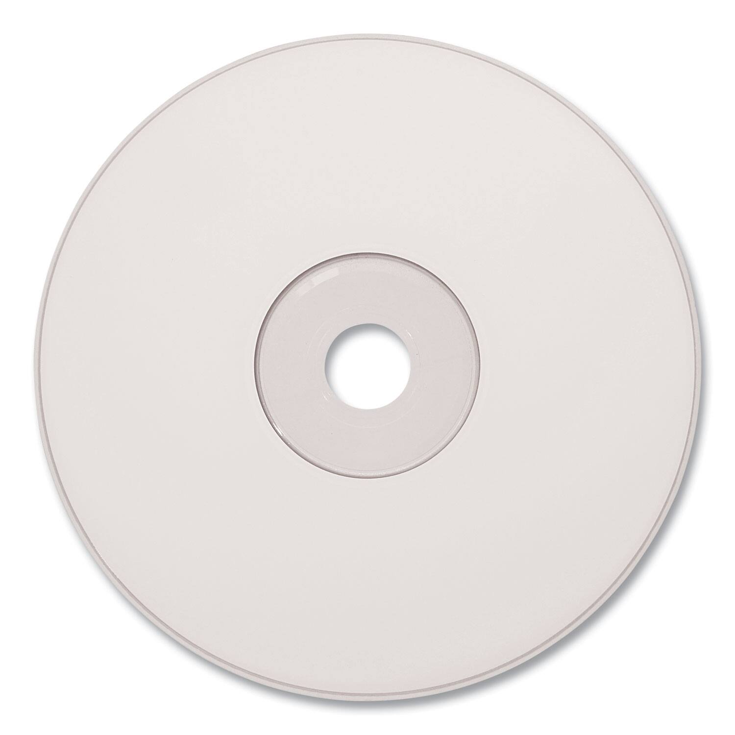 Alt View 2. Verbatim - Verbatim 95253 700 MB/80 min 52x CD-R DataLifePlus Printable Recordable Disc - White (100/Pack) - White.