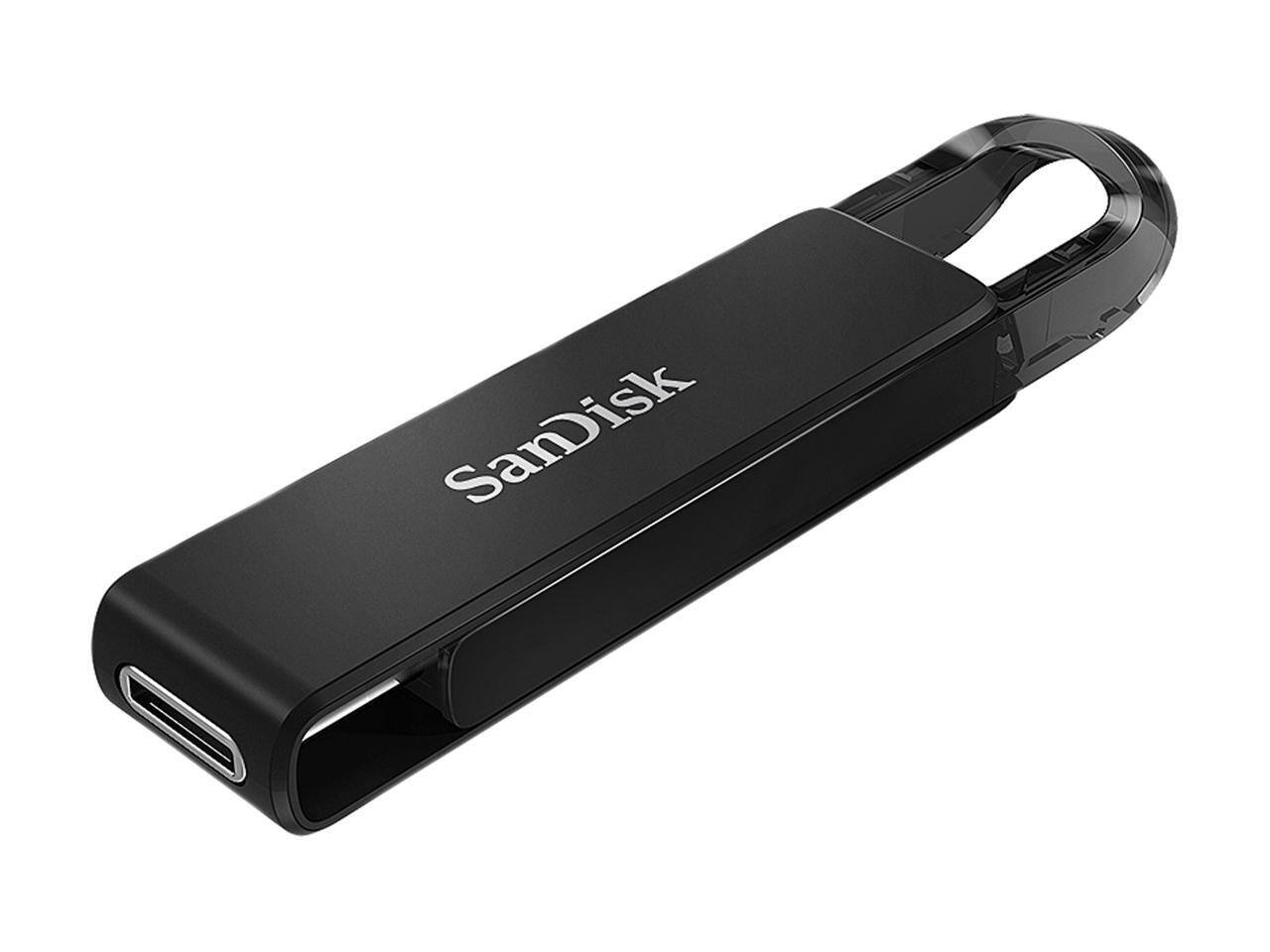 Alt View 3. SanDisk - SanDisk 256GB Ultra USB Type-C Flash Drive, Speed Up to 150MB/s (SDCZ460-256G-G46) - Black.