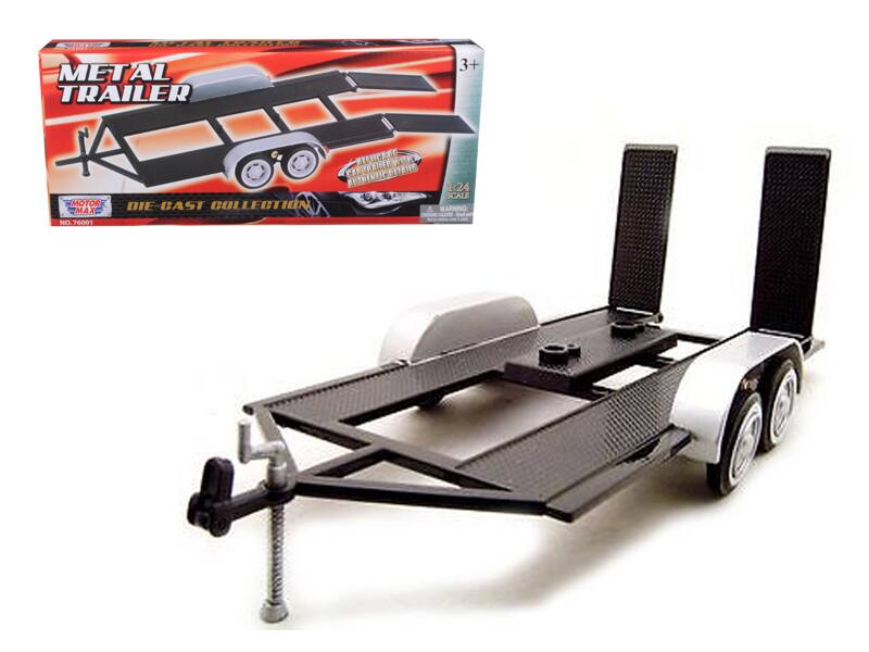 AI METAL TRAILER 3+ ERNWT FEEMCESE CETANS RUTMENDIO MOTOR DIE-CAST COLLEGTION MAX NO. 76001 1:24 SCALE WARNING