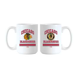 Logo Brands - Chicago Blackhawks 15oz. Current & Throwback Mug Set - Multicolor