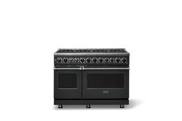 Viking - 48 in. Wide 8 Burner Dual Fuel Sealed Burner Range-LP - Antique Bronze