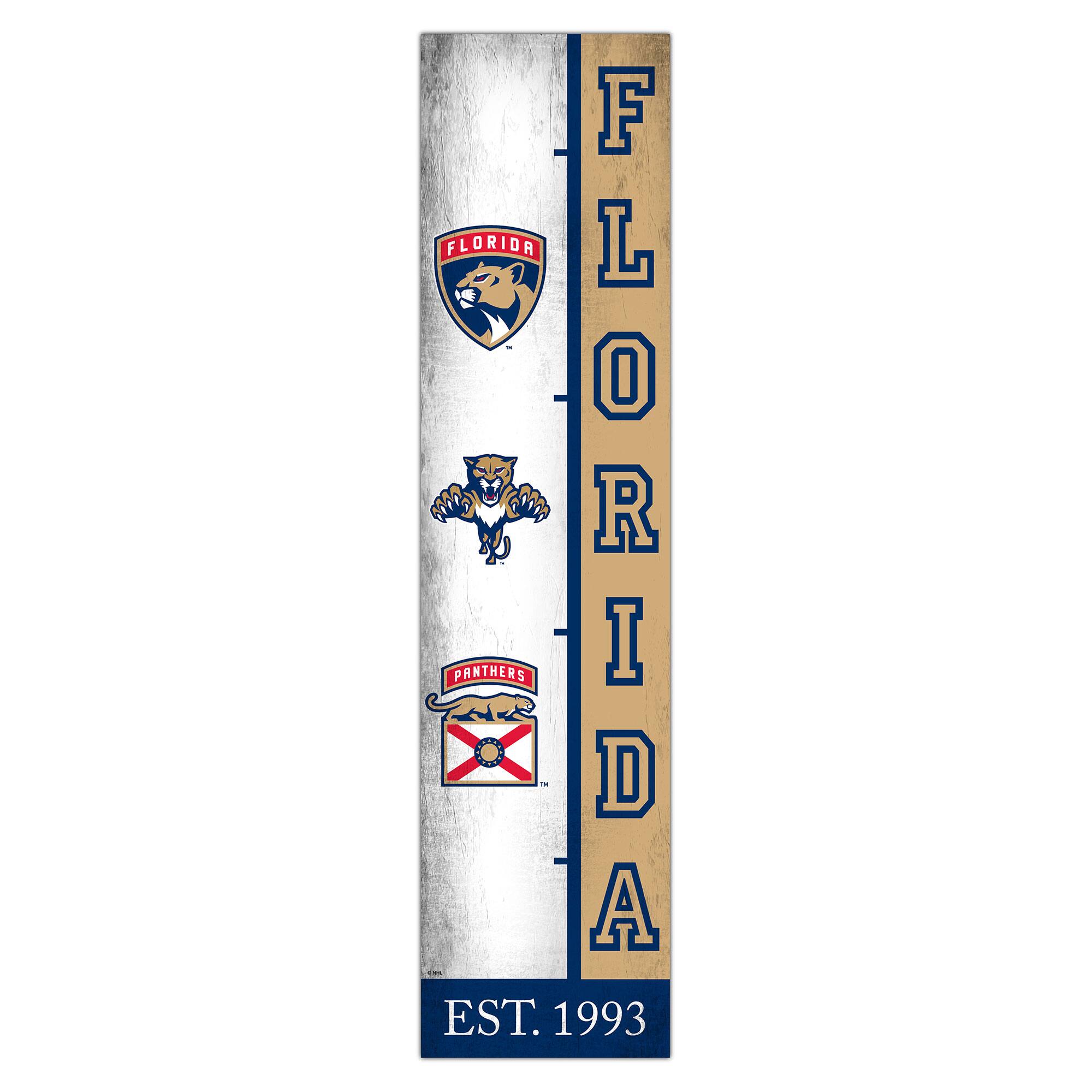 Florida Panthers 6" x 24" Progression Wood Sign
