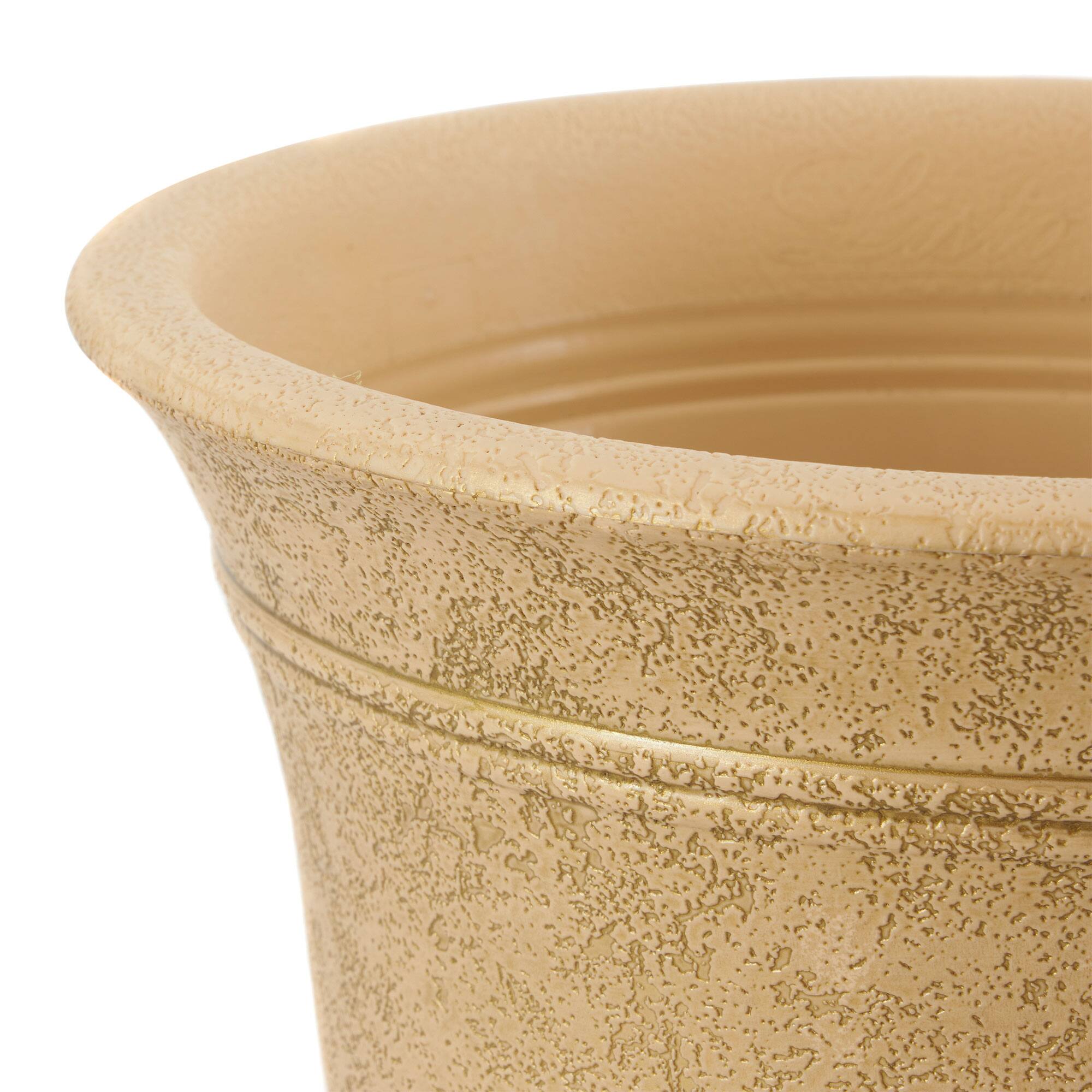Alt View 8. The HC Companies - HC Companies Sierra 10 Inch Round Garden Planter Pot, Arizona Sand (4 Pack).