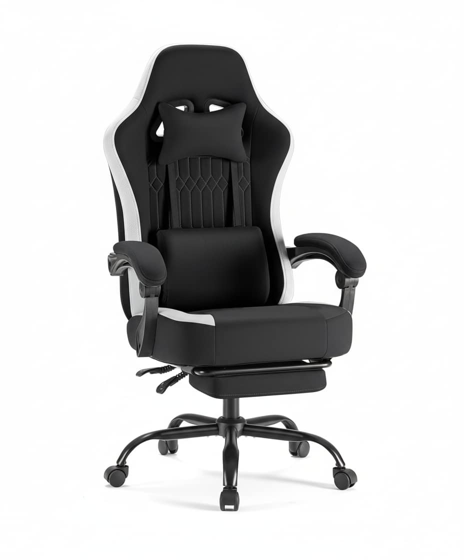 AOITUN - High Back Ergonomic Computer Gaming Chair for Daily Use - Black