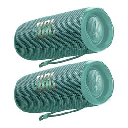 JBL - Flip 6 Waterproof Portable Bluetooth Speaker - Pair - Teal