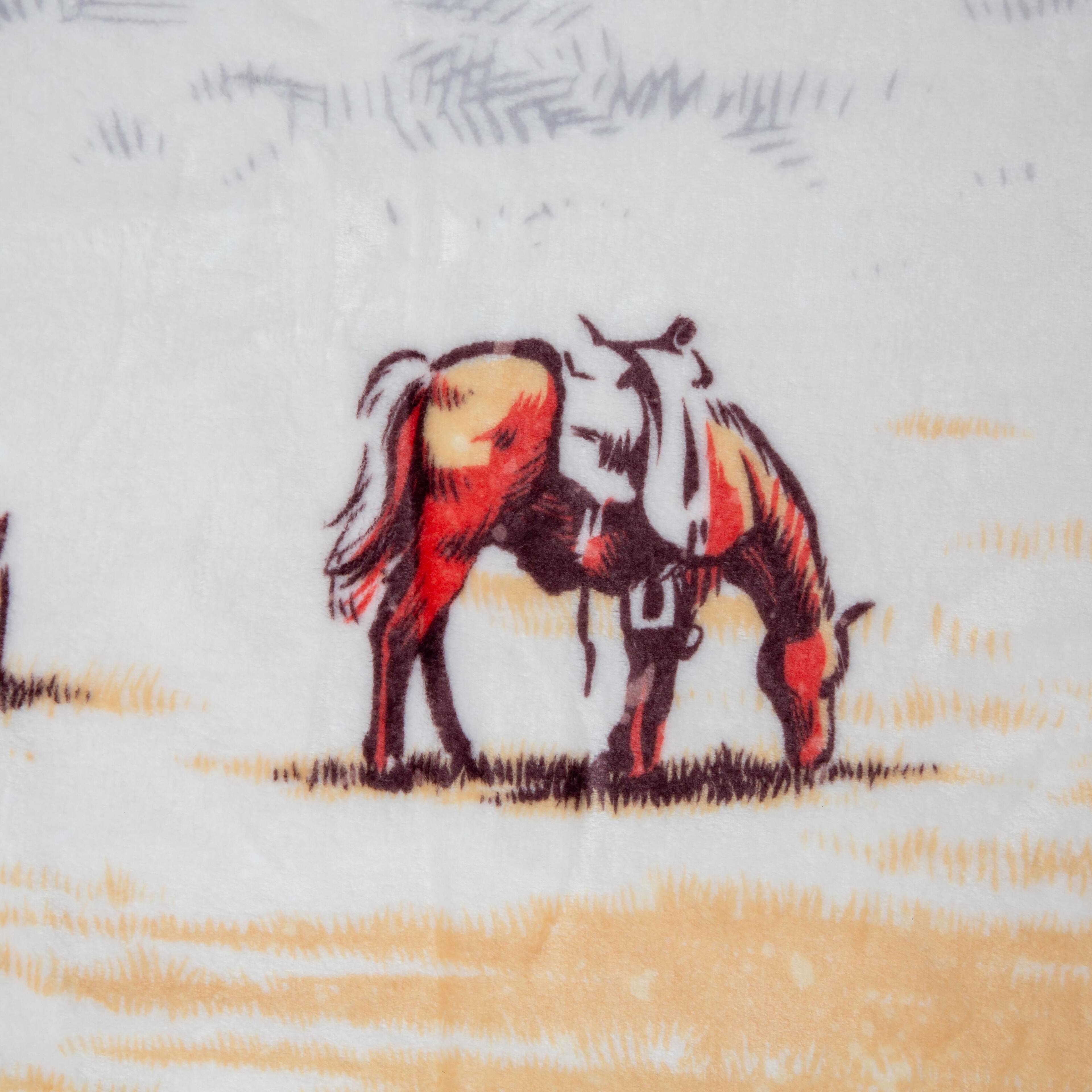 Alt View 1. Silver Buffalo - Yellowstone "Protect The Family" Raschel Throw Blanket | 45 x 60 Inches - Blue.